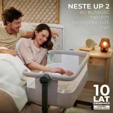 Приставне ліжечко-люлька Kinderkraft Neste Up 2 Light Grey